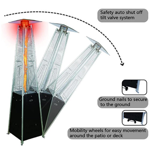 FOOWIN 48,000 BTU Propane Patio Heater & Reviews Wayfair